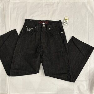 COOGI Black Kids Jeans with Embroidered Detail